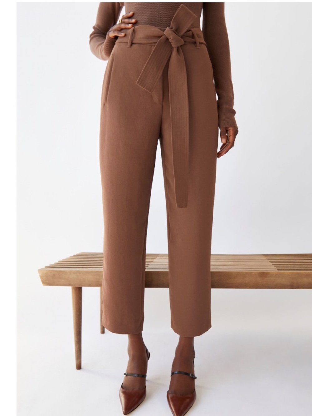 Aritzia Wilfred Tie-Front Pant